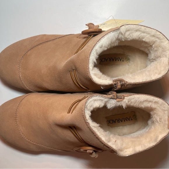 Tamarack Women’s Button ankle Suede Booties size 10 Tan NWT - Picture 6 of 15